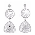 thumbnail image 1 of Aretes Cristal Y Perlas Mariposa Oro 14k Laminado blanco Unitalla, 1 of 2
