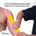 thumbnail image 4 of Cinta Atlética Terapéutica Kinesio Tex Gold Light Touch Rosa, 4 of 6