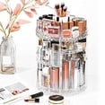 thumbnail image 6 of Makeup Organizer, 360 Degree Rotating Cosmetic Storage Organizer, 7-Layer Adjustable Makeup Display Case, Fits Jewelry Makeup Brushes and Lipsticks, Clear Acrylic, 6 of 7