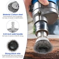 thumbnail image 4 of Brosse à Fil pour Perceuse 9 Pcs, Brosse à Roue en Acier au Carbone, Brosse Pratique pour Tasse en Fil, Brosse pour Perceuse Résistante à l'Usure, Brosse Stylo en Fil pour le Nettoyage, Décapage de Rouille, Abrasive, 4 of 8
