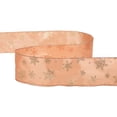 thumbnail image 4 of Northlight Gold Snowflakes Christmas Wired Craft Ribbon 2.5" x 10 Yards, 4 of 6