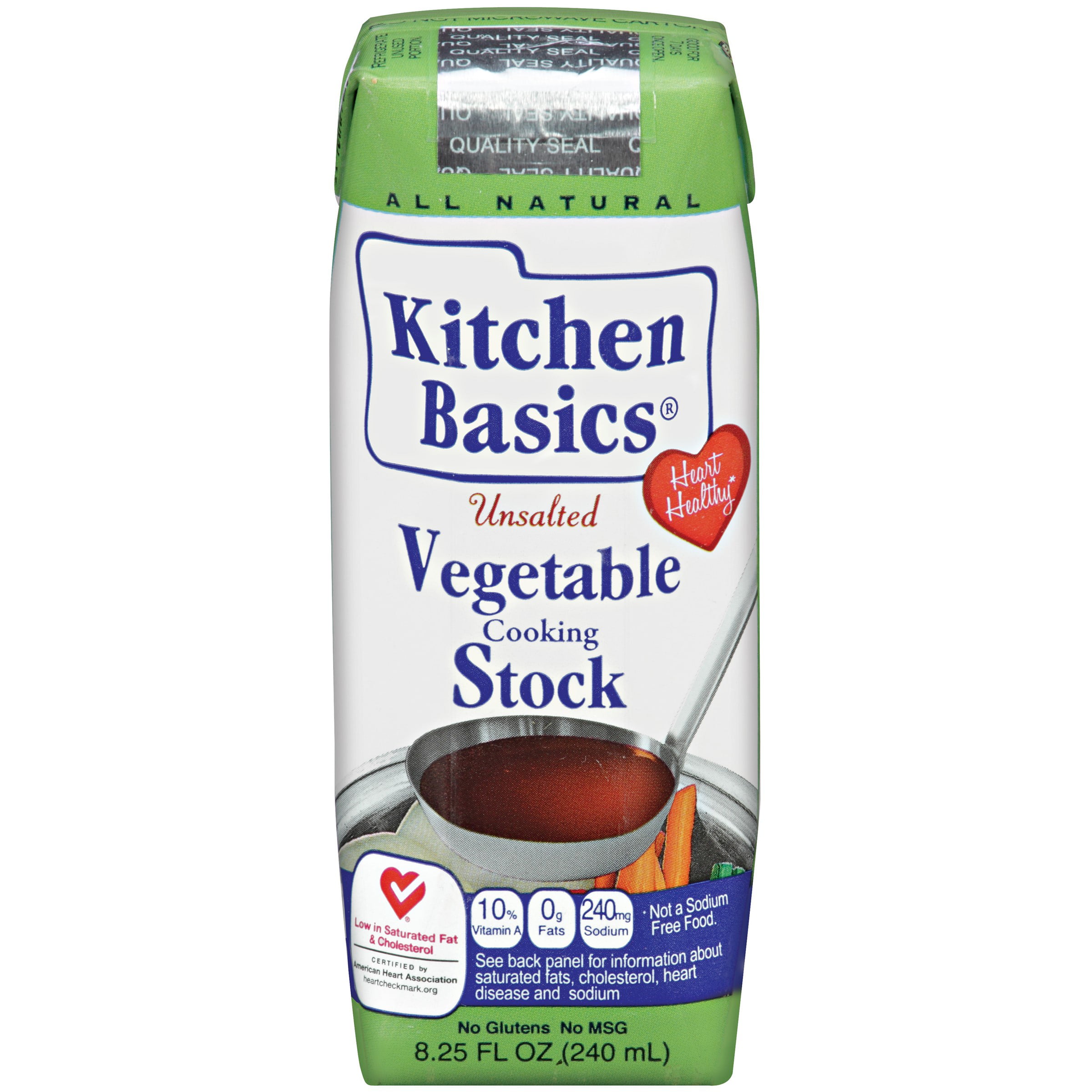 Kitchen Basics No Salt Vegetable Stock, 8.25 oz - Walmart.com