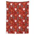 thumbnail image 3 of Ambesonne Holiday Tablecloth Rectangular Table Cover, Merry Xmas Cartoon Santa, 60"x84", Multicolor Red, 3 of 4