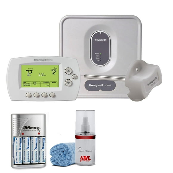 Honeywell YTH6320R1001, Programmable Redlink Enabled Wireless Focuspro Thermostat Kit with 4 AA Batteries