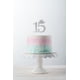 thumbnail image 5 of Decoración para tarta con corona de princesa de quinceañera, dulce fiesta de 15 cumpleaños (plata), 5 of 5