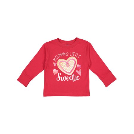 

Inktastic Meemaw s Little Sweetie- Heart Cookie Gift Toddler Boy or Toddler Girl Long Sleeve T-Shirt