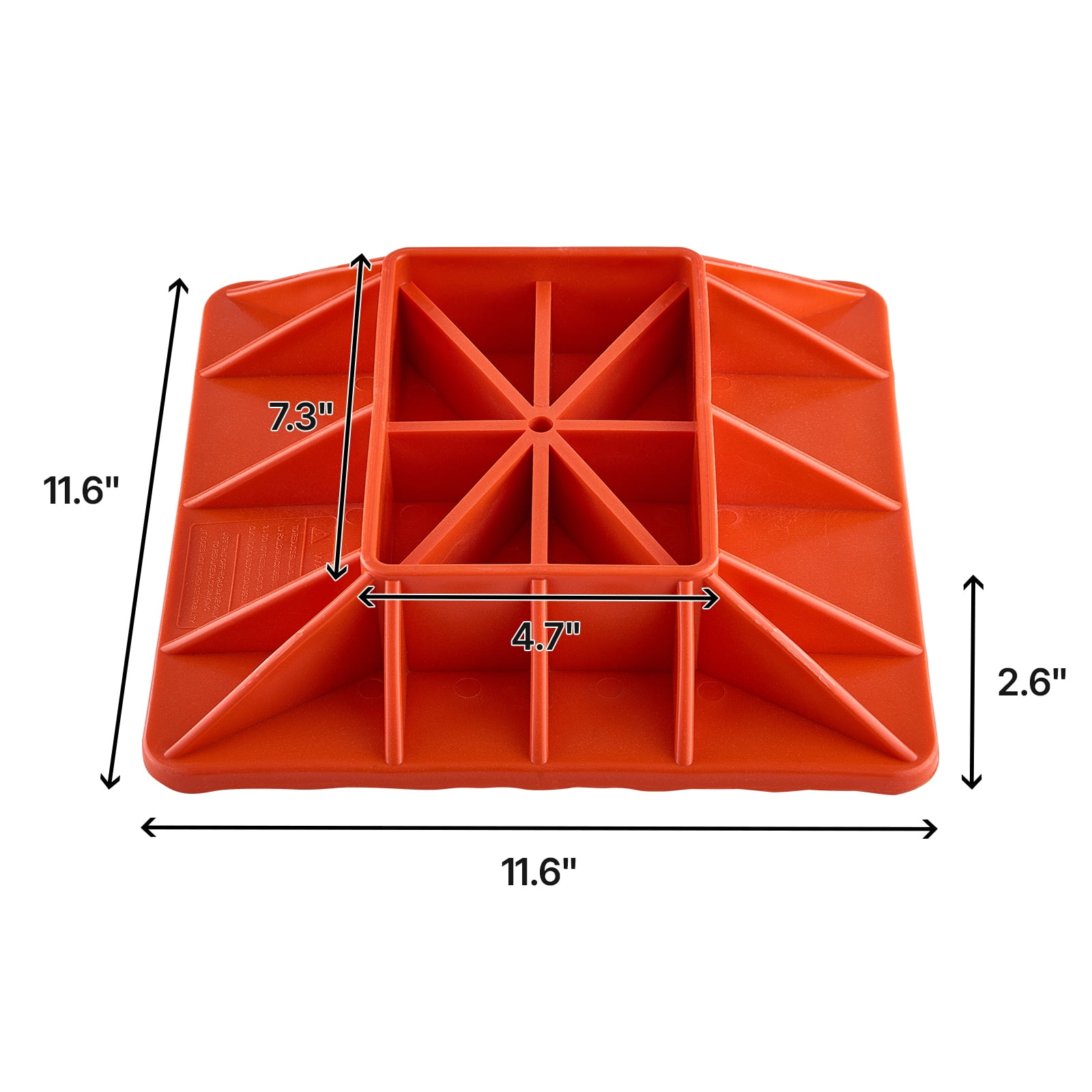KFFKFF High Lift Jack Base and Handle Keeper, 11.6" x 11.6" Off-Road Jack Stand Base with 7000 lb Capacity, Featuring a 7.3" x 4.7" Base