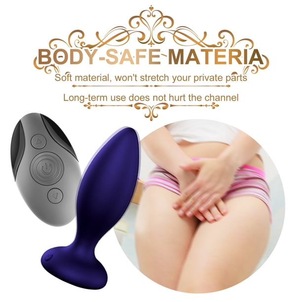 Vibrating Butt Plug, Silicone Anal Vibrator Prostate Massager with Remote  Control, Anal Plug with 10 Modes, Sex Toys for Men Women(Purple) - Walmart  Business Supplies