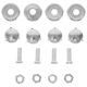 thumbnail image 1 of 2 paquetes Tornillos de matrícula de acero inoxidable Tornillos de etiqueta de automóvil a prueba de desgaste para sujetar el marco de la placa de la matrícula, 1 of 5