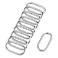 thumbnail image 1 of Unique Bargains 38x15mm Oval Buckles Iron Electroplating Silver Tone 20 Pack, 1 of 4