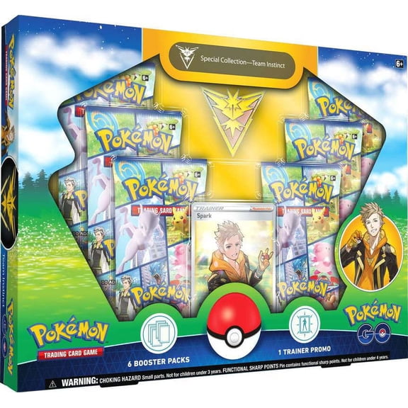Pokemon GO Team Instinct (Zapdos) Special Collection Box (6 Booster Packs, Promo Card, Pin & More)