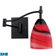 thumbnail image 1 of ElkGroup International 10151/1DR-CY-LED Celina 1-Light Swingarm Sconce In Dark Rust And Candy Glass - LED, 1 of 2