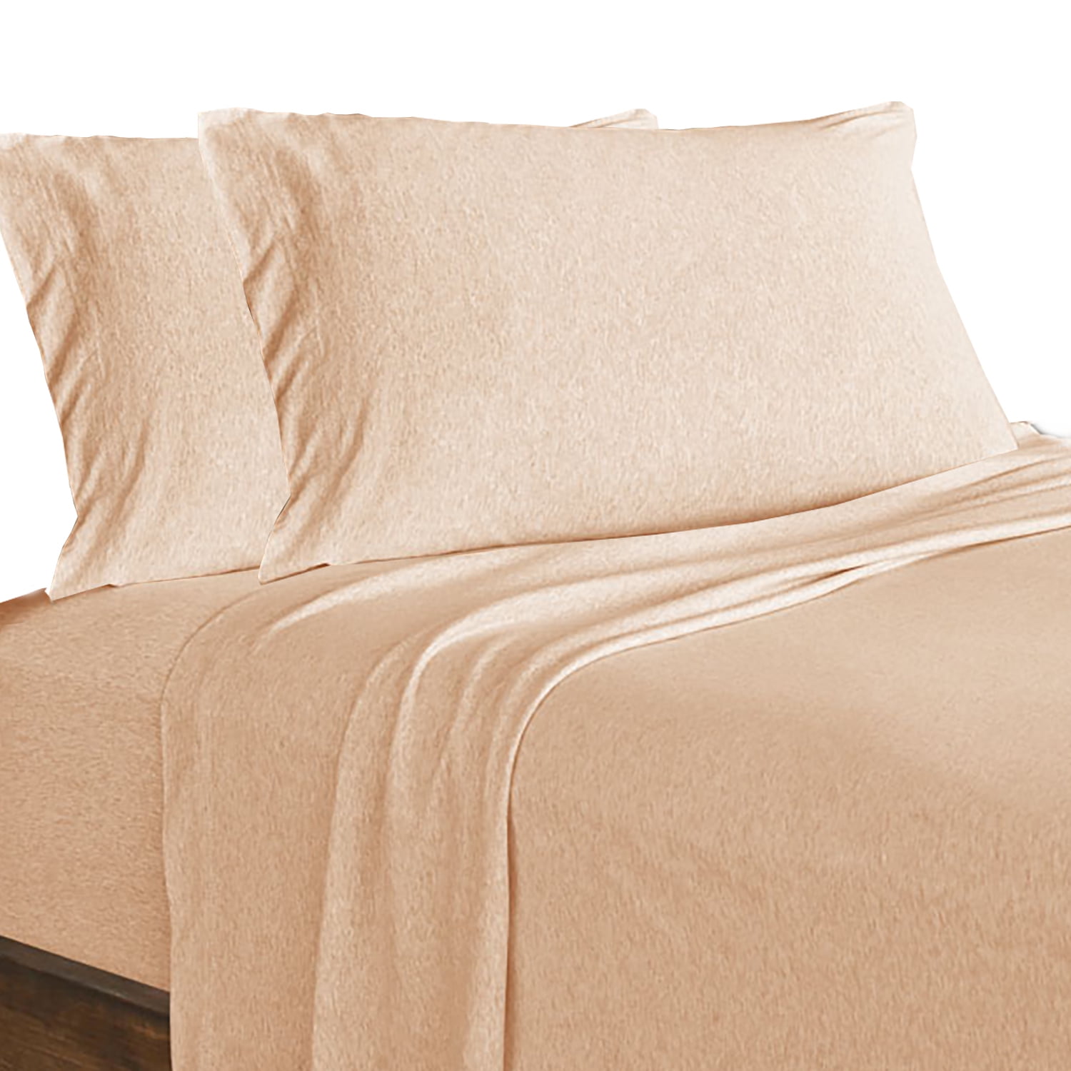Twin 3-Piece Sheet Set, Soft Tees Luxury Cotton Modal Ultra Soft Jersey Knit Sheet Sets by Royale Linens