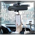 thumbnail image 2 of Soporte para Teléfono Celular de Montaje del Coche 360 Coche Espejo Retrovisor Montaje Camión Auto Soporte Soporte Cuna para GPS/PDA/MP3/MP4 Dispositivos huangjie unisex, 2 of 2