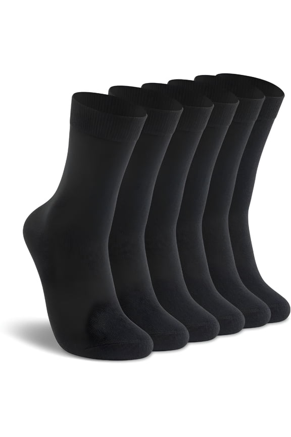 Women's Thin Merino Wool Socks Mid-Calf Light Weight Cozy Warm Breathable Multi Colors Daily Wear Stockings
