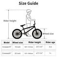 thumbnail image 5 of cubsala 20 in Freestyle BMX Kids Bike for Age 6-14 Years Old Boys Girls ,Black, 5 of 9
