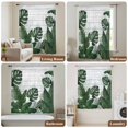 thumbnail image 5 of Palm Leaves Sheer Curtains 45 Inches Long, Tropical Botanical Leaf Summer Wooden Gray Light Filering Curtains, Breathable Simi Curtain Privacy Drapes for Kitchen Bathroom Small Window Treatment, 5 of 7
