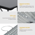 thumbnail image 6 of Dextrus Portable Folding Grill Table, 6Ft Metal Outdoor Table with Mesh Surface, 2-in-1 Design for Camping, BBQ, Picnic, Black, 6 of 7