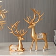 thumbnail image 4 of Injueey La decoración del hogar de lujo agrega encanto al hogar con la decoración de la habitación de renos adecuada para cualquier ocasión Kits de decoración para fiestas Dorado champagne, 4 of 6