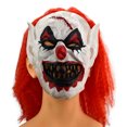 thumbnail image 1 of Máscara de látex para cosplay, pelo rojo, payaso, fantasma, Halloween, 1 of 1