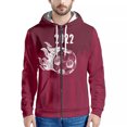 thumbnail image 1 of 2022 Qatar Football World Cup Zip Hooded Sweater Netherlands Spain Brazil Fans Cheering Jacket, 1 of 5