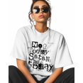 thumbnail image 2 of Women's Graphic T-Shirt White M Women's Tops Not Today Satan Crew Neck Short Sleeve Shirts for Women, 2 of 3