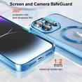 thumbnail image 5 of for iPhone 14 Pro Max Case Clear with MagSafe Full Protection Case Anti-Scratch Case Cover 6.7 Inch - Blue, 5 of 17