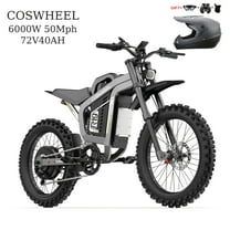 6000W Peak Motor COSWHEEL R19 Electric Bike for adult,72V40Ah battary 124 Miles Range,3000W Rated 50MPH Max Speed,, Hydraulic Brakes, Off-Road 19"all terrain tire UL2849