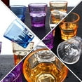 thumbnail image 4 of unbranded 4Ud Vasos De Acrílico Transparente Azul Forma Octagonal Para Bebidas Como Whisky, 4 of 8