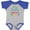 Baseball Heather and Royal, variant on Inktastic My Pawpaw Loves Me Boys or Girls Baby Bodysuit