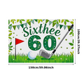 thumbnail image 3 of Golf Themed Sixtieth Birthday Banner Backdrop Background Decorations Party Supplies Photography Props Birthday Party Decor Background, 3 of 7