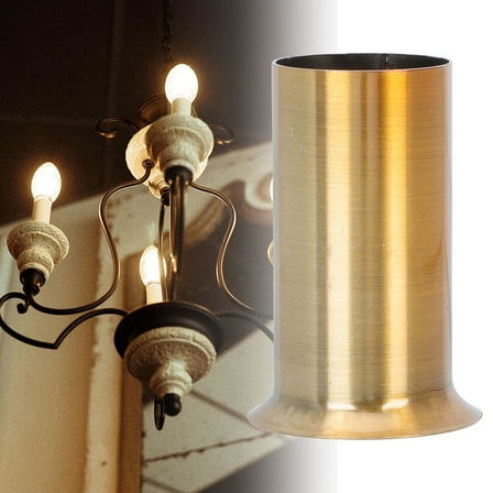 ULTNICE 4Pcs Iron Chandelier Base Sleeves Enhance Atmosphere Light Fixtures for Homeowners