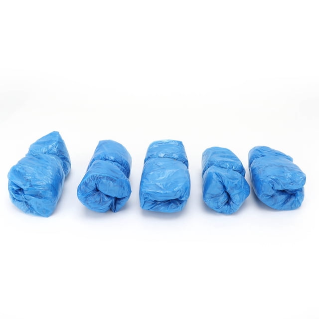 Fyydes Disposable ,100pcs Disposable PE Thickened Waterproof Shoe Protector Cover For Rain Home,