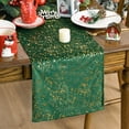 thumbnail image 1 of Mode Pink Dutch Fleece Table Runner, Glitter Metallic Foil Holiday Kitchen Dining Table Decoration for Home Party Decor 13x72 Inch, 1 of 8