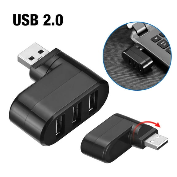 High-Speed 3 Port USB 2.0 Multi HUB Splitter Expansion Desktop PC Laptop Adapter