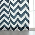 thumbnail image 3 of Quality Home Oxford Basketweave Chevron Print 2 Panel Curtain Set 84" Length, 3 of 6