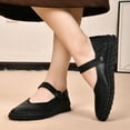 thumbnail image 5 of HAOTAGS Sandals for Women Flat Casual 2025 Dressy Shoes Black Size 9, 5 of 7