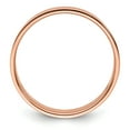 thumbnail image 3 of 14k Rose Gold 6mm Lightweight Flat Wedding Band Size 13.5 RFLL060, 3 of 4