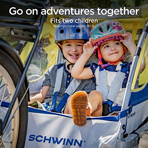Schwinn Echo Trailblazer Child 2-Seat Child Bike Trailer