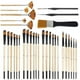 thumbnail image 1 of 32Pcs Paint Brushes for Acrylic Painting,Premium Nylon Bristles with Round, Filbert, Flat, Fan, Angle, Fine Detail Brush, 1 of 5