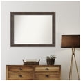 thumbnail image 3 of Amanti Art Custom Wall and Bathroom Mirror (32.5 x 41.5 in.), Rustic Pine Brown Frame, 3 of 7