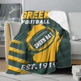 thumbnail image 6 of Green Bay Football Sherpa Blanket for Football Fans Gifts,City Soft Flannel Blankets,Double Layer Fabric Warm Blankets 60" X 50", 6 of 6
