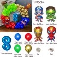 thumbnail image 4 of Globo de látex de superhéroe para niños, suministros de juguetes inflables con temática de los vengadores, SpiderMan, Hulk, Iron Man, fiesta de cumpleaños（Number 6 as shown, 4 of 5