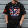 thumbnail image 2 of Rotm Independence Shirt American Flag Patriotic July 4th T-shirt Mens Graphic Tees Short Sleeve Tee Black,M, 2 of 6