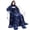 Navy Astrology, variant on Catalonia Wearable TV Blanket with Sleeves Arms & Feet pockets for Adult Micro Plush Fleece Large Wrap Throw Robe 73" x 53"