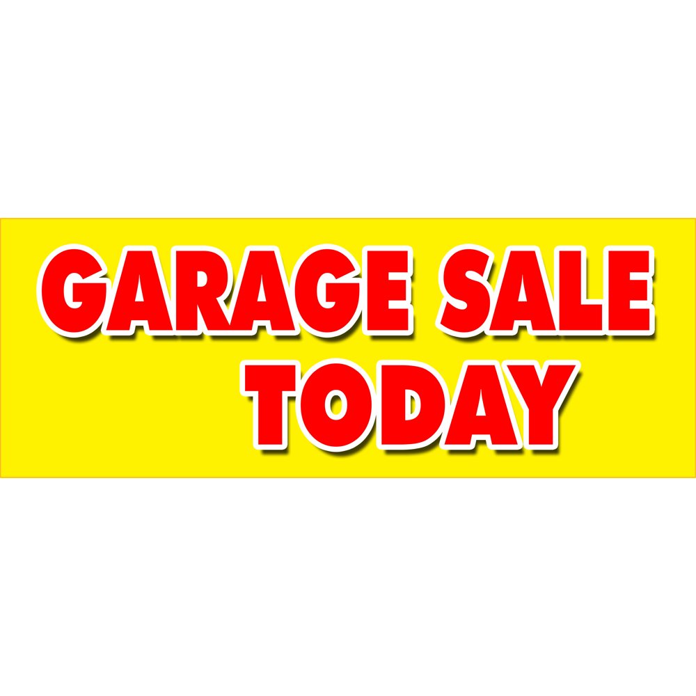 12" GARAGE SALE TODAY DECAL sticker household tools furniture antique
