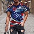 thumbnail image 2 of UVEASISHA 4th of July Tshirt Men Funny,Mens Patriotic Tee Shirts Graphic July 4th T-Shirt Teens O-Neck Casual Short Sleeve America Flag Fourth of July Muscle Workout Tshirts 2025, 2 of 5
