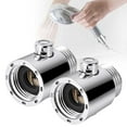 thumbnail image 2 of Dusknt One-Button Water Stop Valve 2Pcs, Faucets,Shower Restrictor Water Volume Water Pressure Adjust Replacement | Rustproof Handheld Shower Shut Off Multifunctional Water Restrictor, 2 of 7