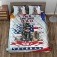 thumbnail image 2 of I'm a Cane Corso Dad and a Veteran, Nothing Scares me Happy Father's Day Quilt Bedding Set Italian Mastiff Dog Lover Gifts Idea 1 Blanket Bed Cover 2 Pillowcases - 00006, 2 of 5