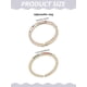 thumbnail image 2 of 2 anillos ajustables de circonita cúbica micropavé, minimalistas, elegantes, de metal, lisos, accesorios de joyería apilables., 2 of 3